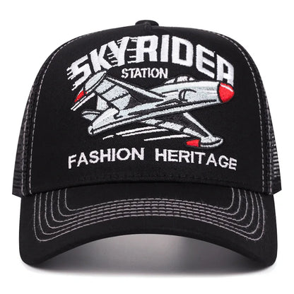 Creative Webhat Skyrider Airplane Street Dance Skateboarding Hip Hop Hat Baseball Hat