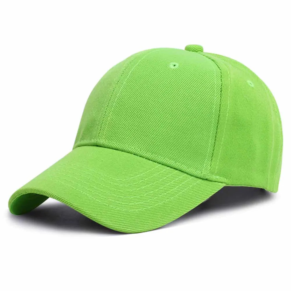 Summer Solid Color Women Sport Baseball Cap Unisex Baseball Caps Family