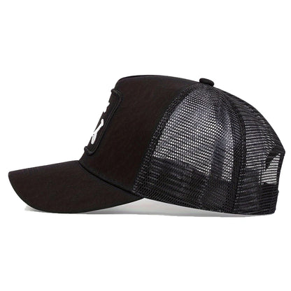 Unisex XX Tongue Sticking Embroidery Baseball Net Caps Spring Summer