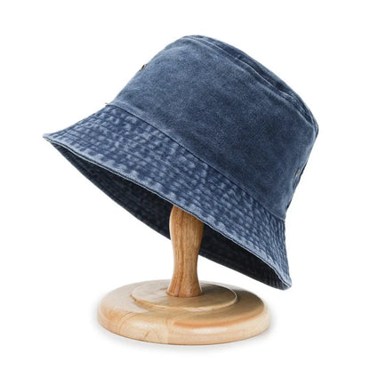 Popular Unisex Cotton Summer Washed Jeans Bucket Hat