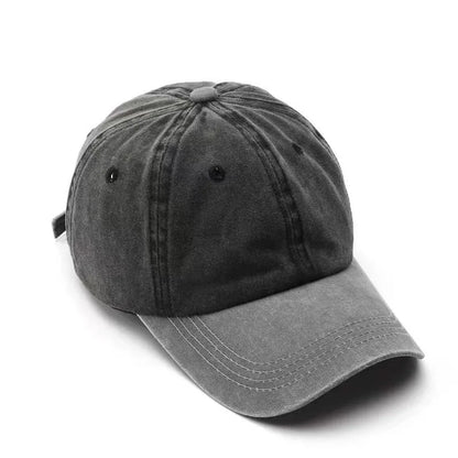 Washed Denim Snapback Hat DIY Embroidery Print Baseball Cap