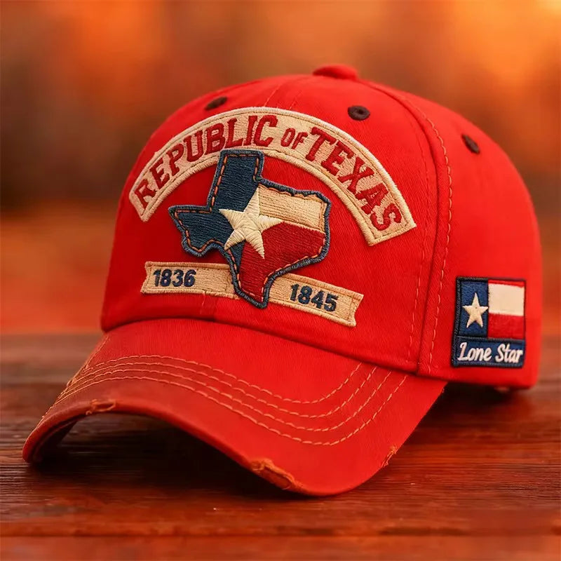 Popular Baseball Cap Texas Logo Embroidery Hat Outdoor Sports