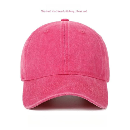 Washed Cotton Solid Dad Hat Unisex Baseball Cap