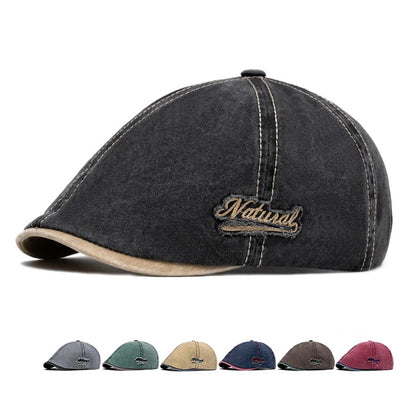 Summer Cotton Newsboy Caps For Men Hats Berets