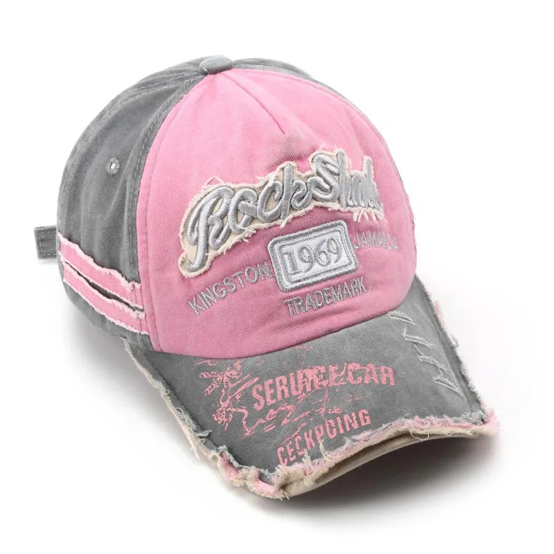 Retro Letter Embroidery Baseball Caps