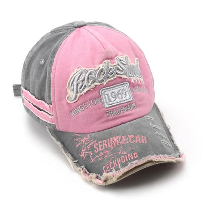 Retro Letter Embroidery Baseball Caps