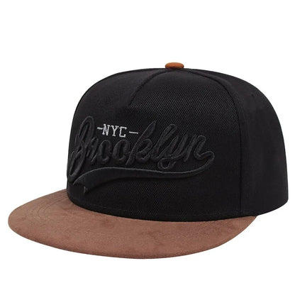 Brooklyn Letter Embroidered Snapback Cap Men Fashion