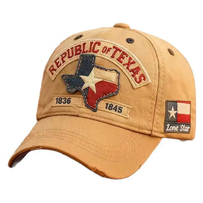 Popular Baseball Cap Texas Logo Embroidery Hat Outdoor Sports