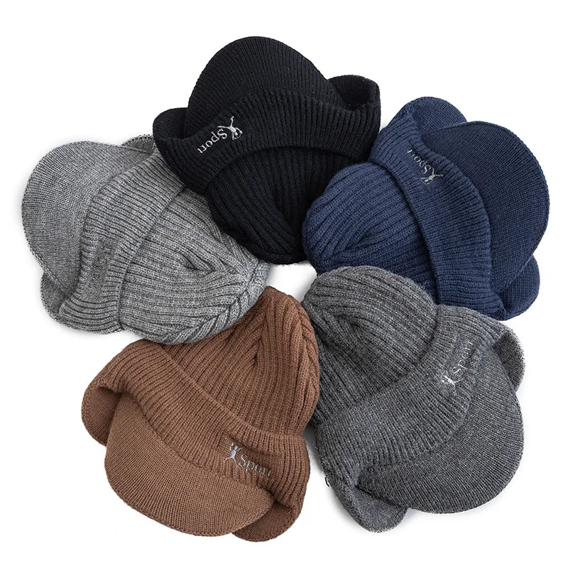 New Unisex Winter Hat Plush Fur Lined Warm Earflap Cap