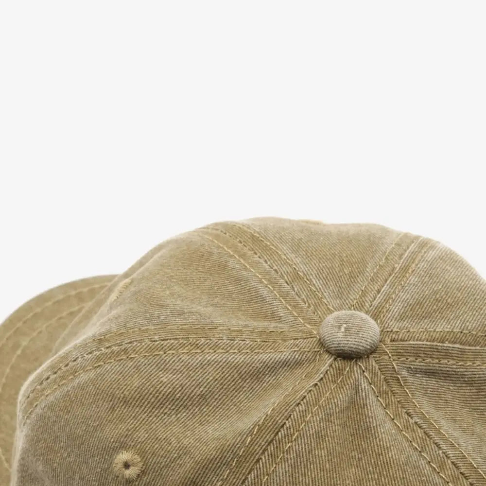 Fashion Short Brim Baseball Cap Adjustable Solid Color Bucket Panama Cap