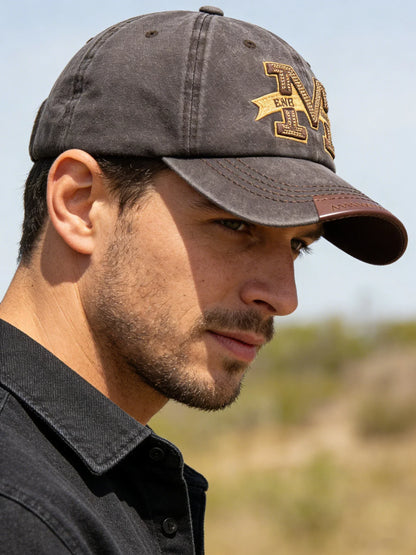 Unisex Baseball Cap M Letter Embroidery Dad Hat Women Men Outdoor Washed Cotton Cap