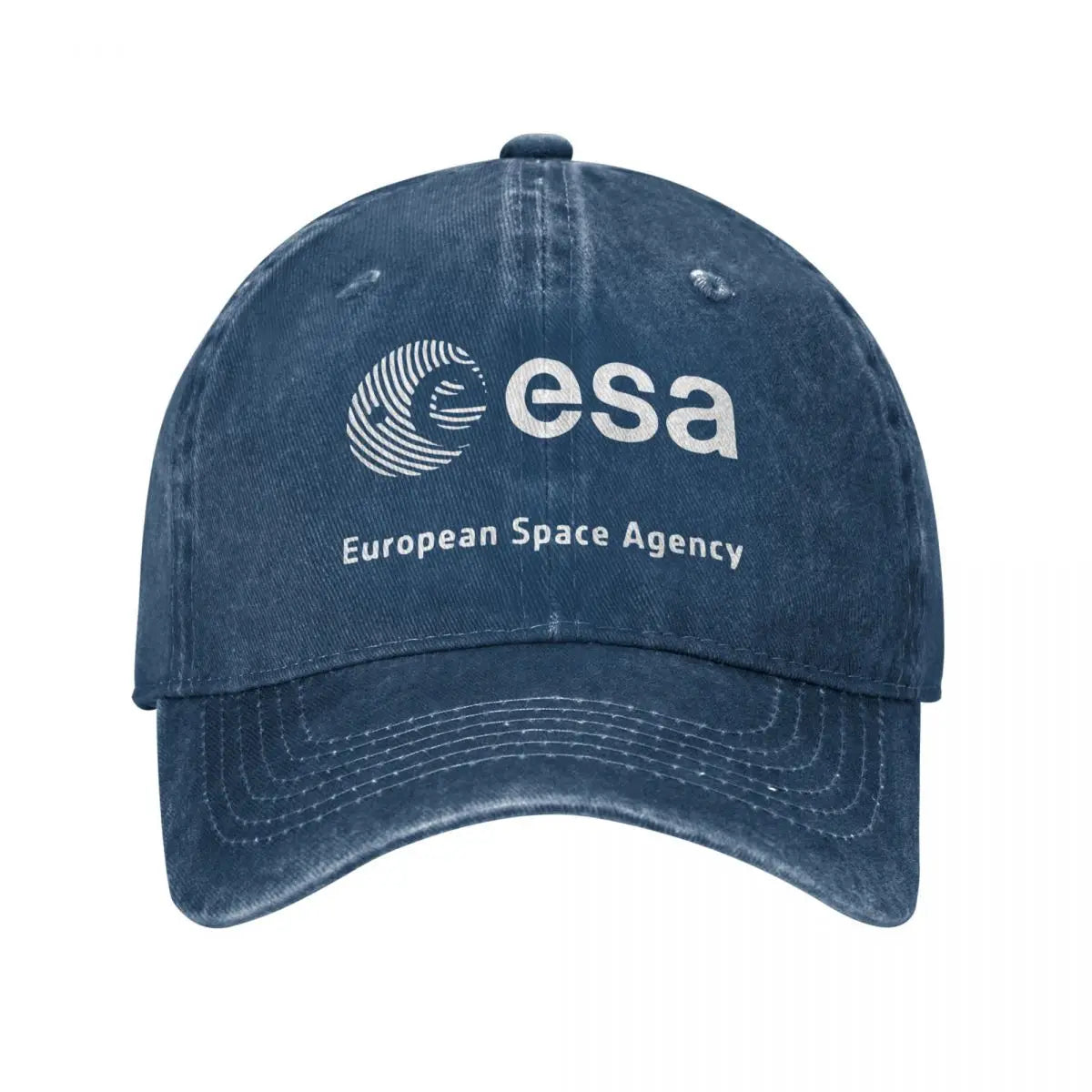 Vintage Esa European Space Agency Baseball Caps Unisex Distressed Denim Snapback Cap
