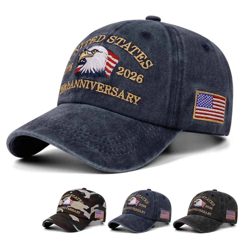 Flag USA Eagle 250th Anniversary Baseball Cap