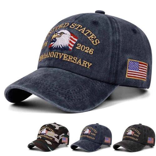 Flag USA Eagle 250th Anniversary Baseball Cap