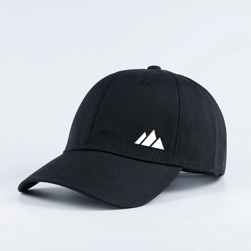 Stylish and Minimalist Mountain Print Soft Peak Baseball Cap with Adjustable Curved Brim Perfect For Hiking
