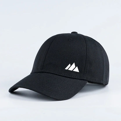 Stylish and Minimalist Mountain Print Soft Peak Baseball Cap with Adjustable Curved Brim Perfect For Hiking