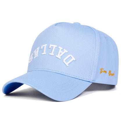 Unisex DALLAS Letter Embroidery Baseball Caps Spring Autumn Outdoor Adjustable Casual Hats Dad Hat Sunscreen Hat