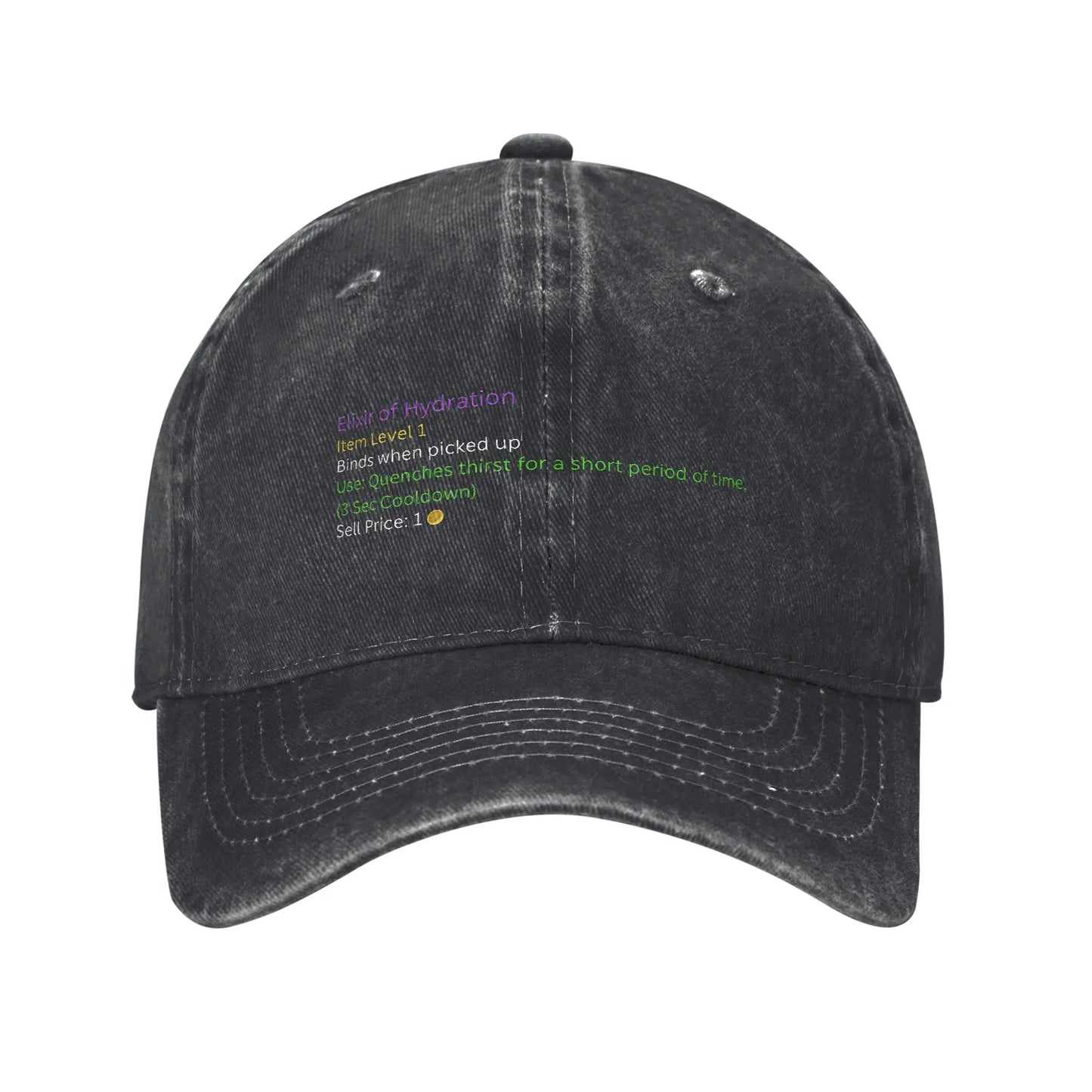 Retro Leeory Jenkins Baseball Cap Unisex Distressed Denim Snapback Hat