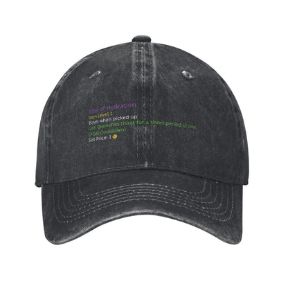 Retro Leeory Jenkins Baseball Cap Unisex Distressed Denim Snapback Hat