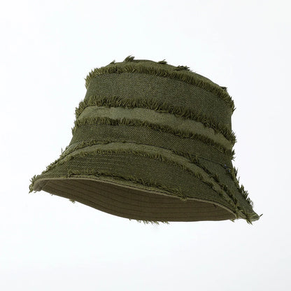 Solid Color Double Sided Fisherman Caps Women Autumn Spring