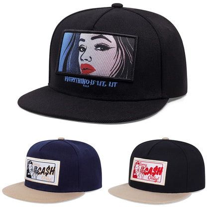 Fashion Men Women Hip Hop Baseball Cap Crown Embroidery Snapback Hat