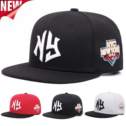 Men's Fashion Letter NY1664 Embroidered Snapback Hat Hip Hop Cap