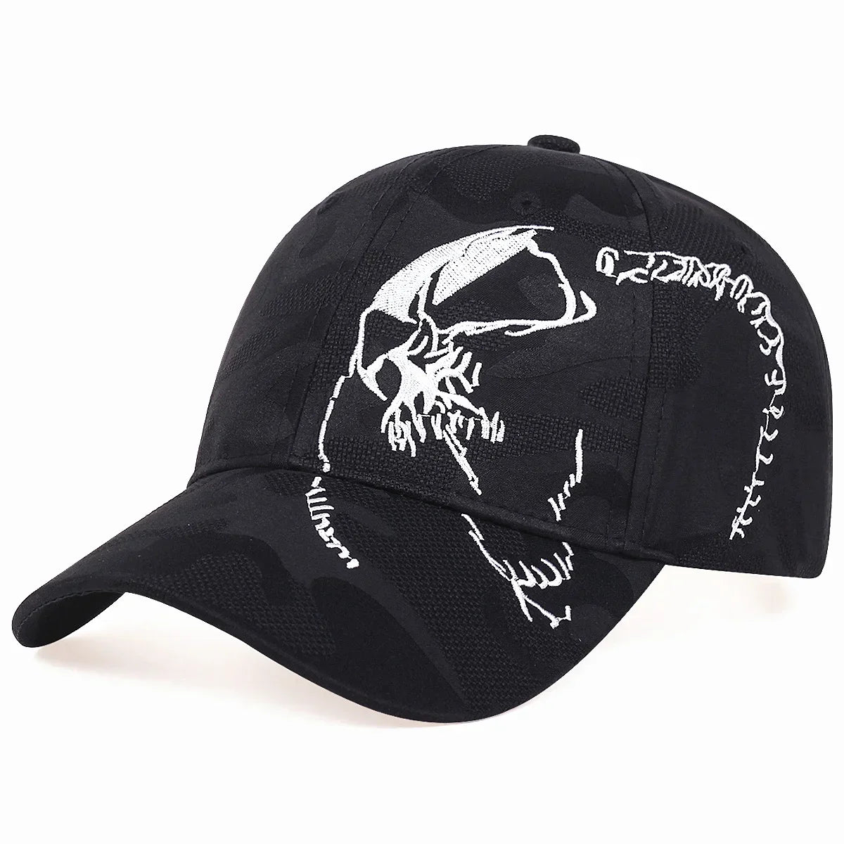 Unisex Skeleton Embroidery Baseball Caps Outdoor