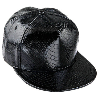 Hip Hop Caps Men Women PU Leather Adjustable