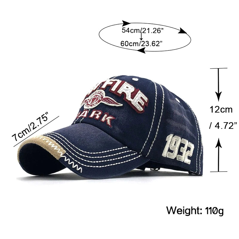 Men Women Cotton Embroidered Letter Printed Baseball Cap