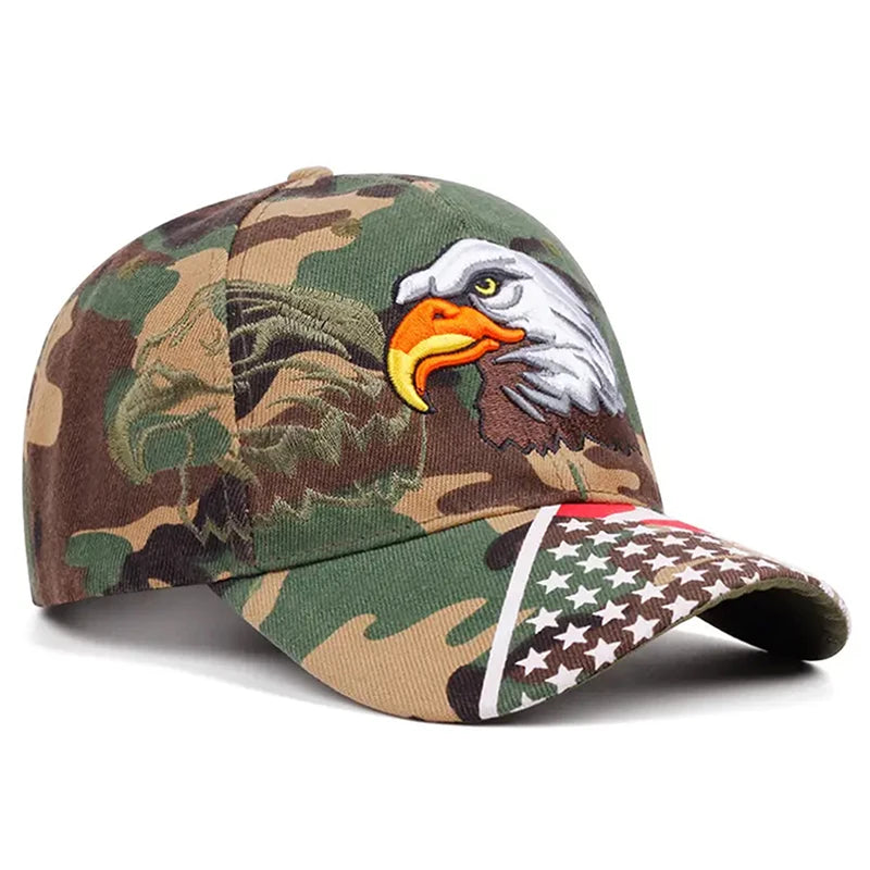 Creative Baseball Hat Eagle American Flag Embroidered Hip Hop