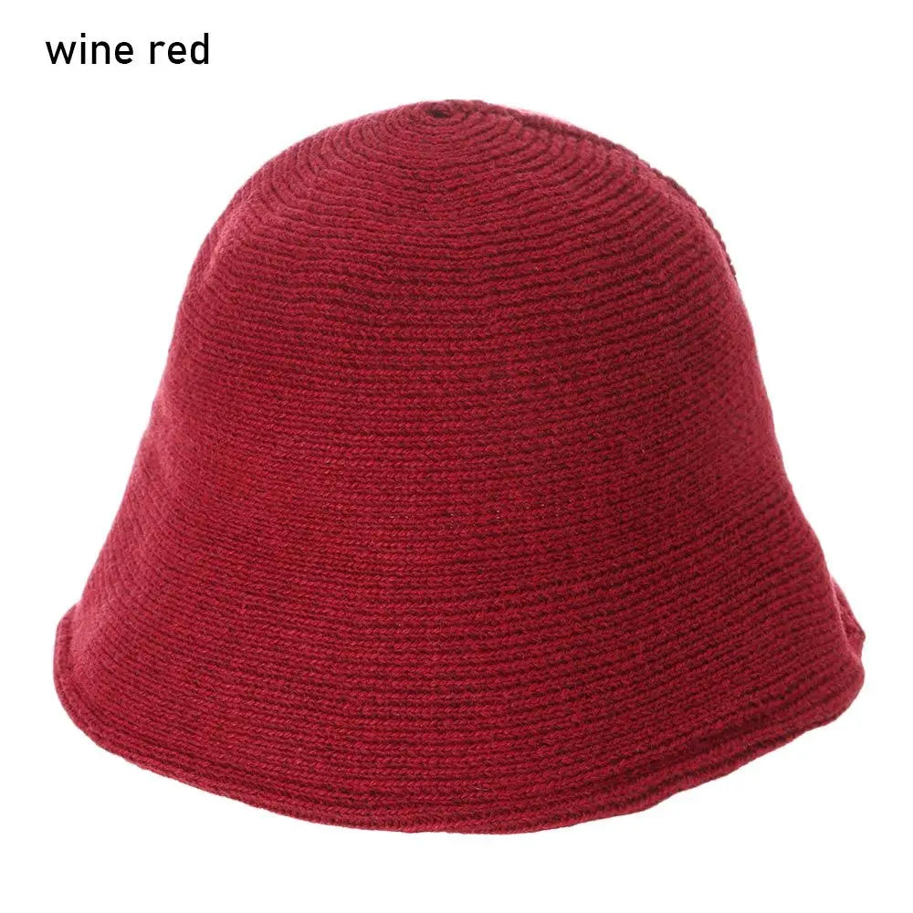 Outdoor Sunscreen Warm Wool Foldable Bucket Hat