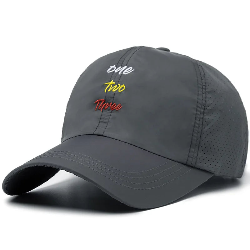 Unisex simple Letter Embroidery Baseball Cap Spring and Summer