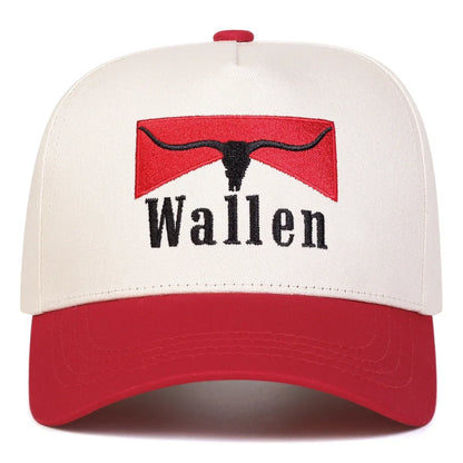 Unisex Wallen Letter Embroidery Baseball Caps Spring and Autumn