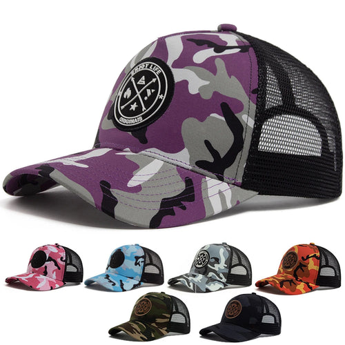 Enjoy Life Letter Patch Baseball Hat