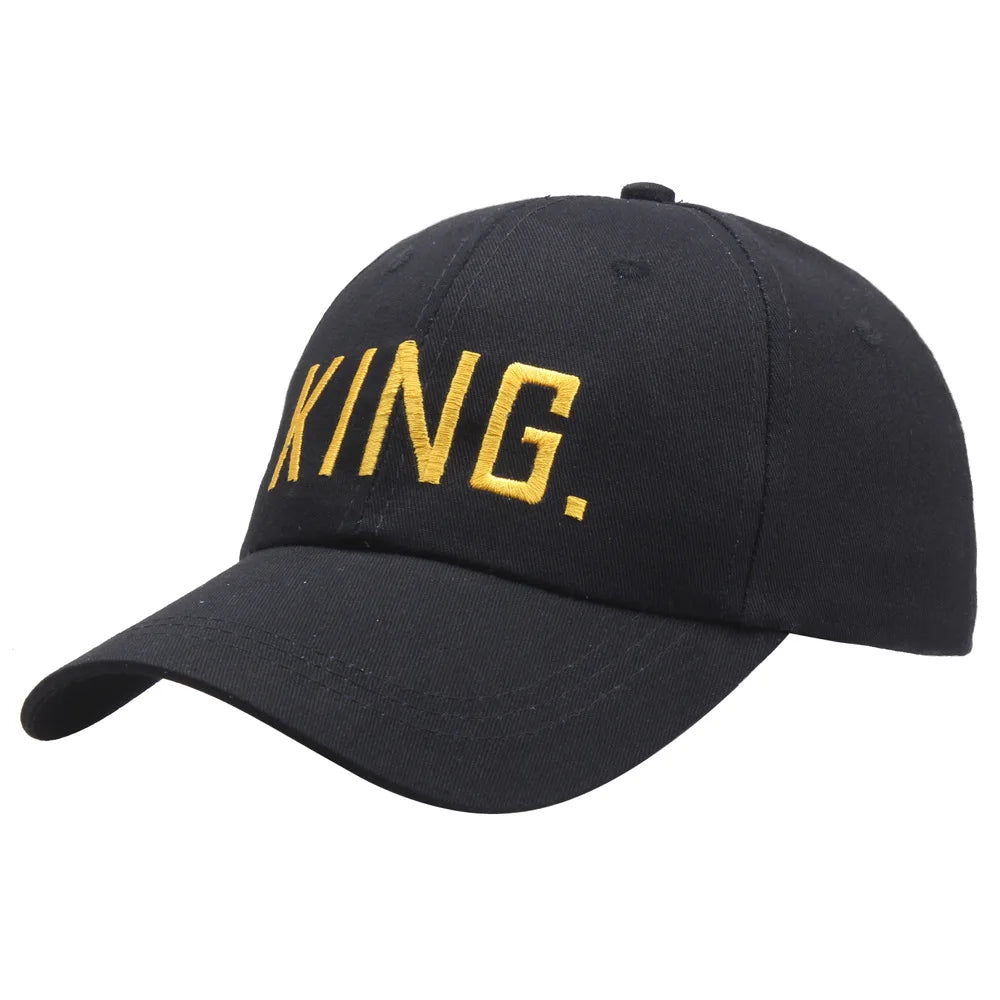 Women's Letter Embroidered Baseball Cap King and Queen