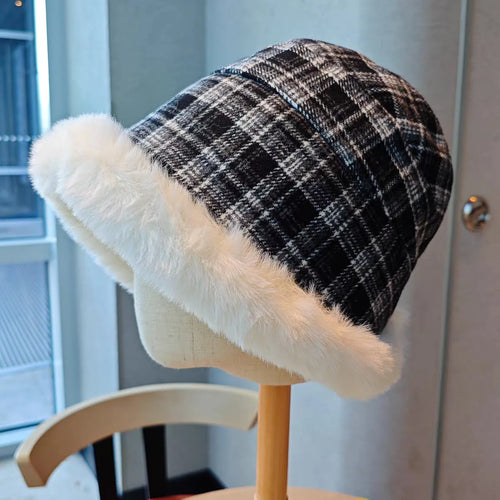 Women Men Thick Plush Winter Warm Fisherman Hat