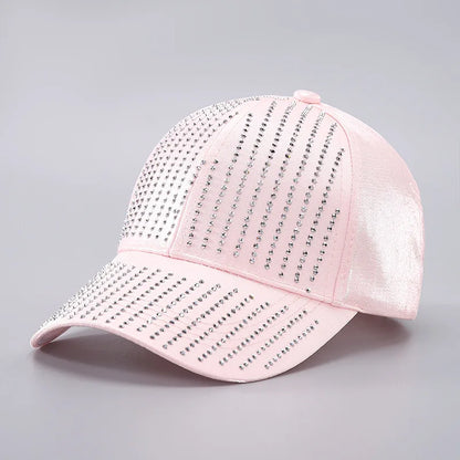 Perfect Rhinestone Baseball Cap Snapback Cap