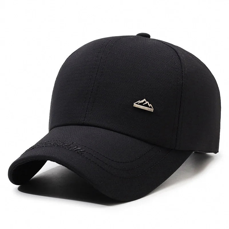 Men Solid Color Cap Outdoor Fashion Fishing Baseball Cap