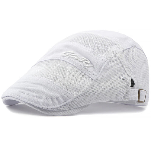 Men Women Spring Summer Mesh Cap Retro Artist Painter Beret Hat