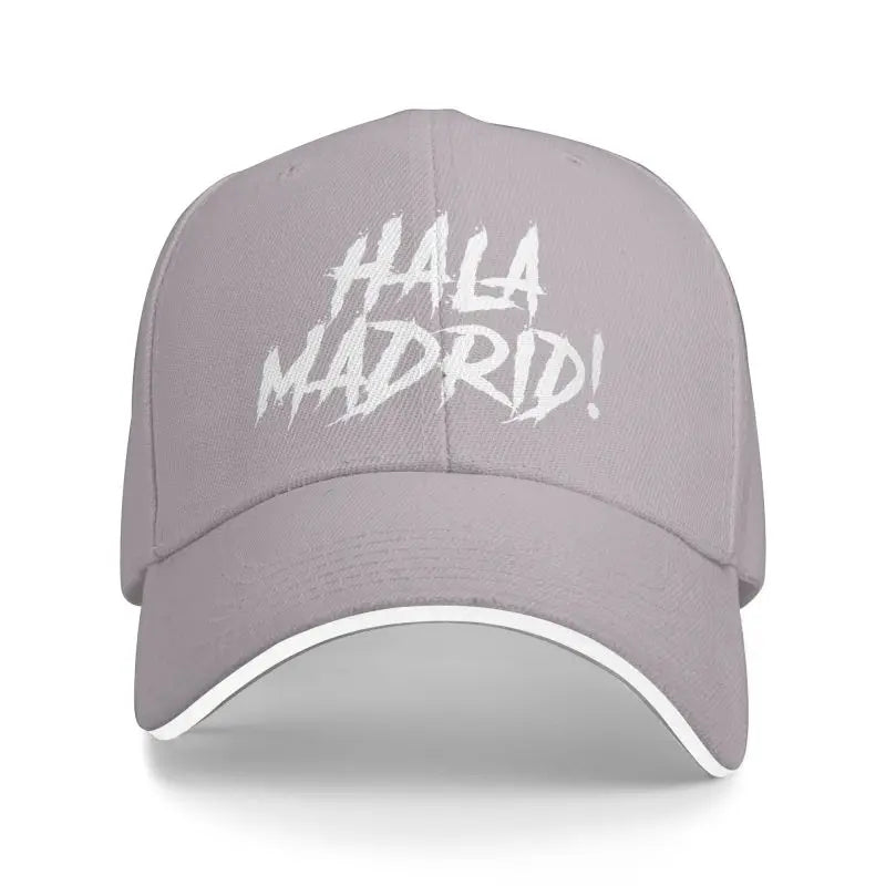 Hala Madrid Letters Print Sandwich Baseball Cap