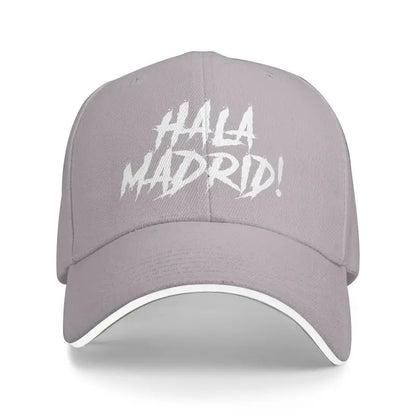 Hala Madrid Letters Print Sandwich Baseball Cap