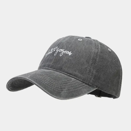 Spring And Summer Cotton Letter Print Casquette Baseball Cap
