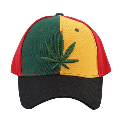 Fastball Cap Hip hop Maple Leaf Embroidery Baseball Hat