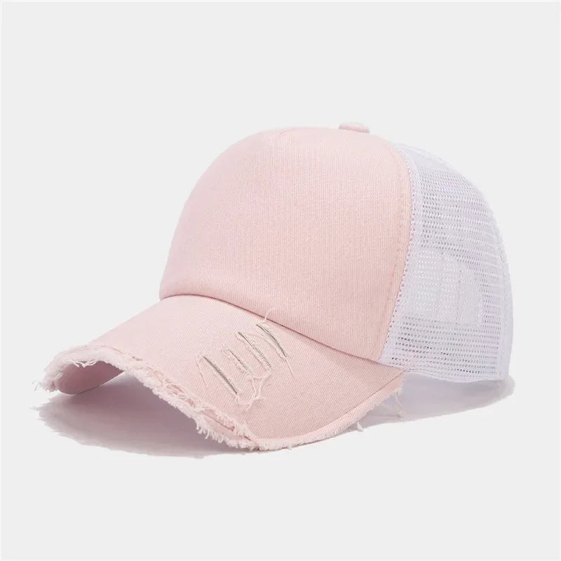 Spring And Summer Cotton Solid Casquette Baseball Cap