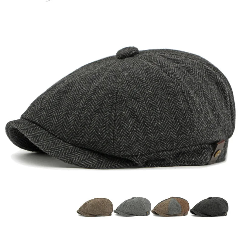 Men Casual Peaky Blinders Hat Spring Autumn Retro Beret Hats
