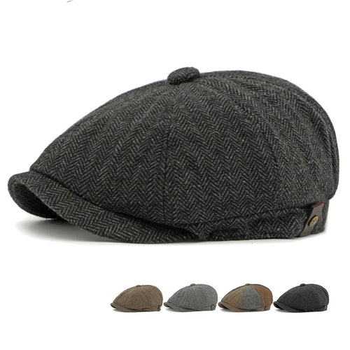 Men Casual Peaky Blinders Hat Spring Autumn Retro Beret Hats