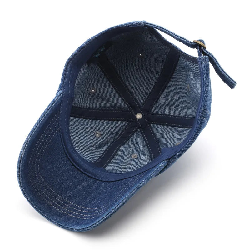 Cotton Baseball Cap Cowboy Jean Hat Dad Trucker Hat