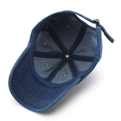 Cotton Baseball Cap Cowboy Jean Hat Dad Trucker Hat