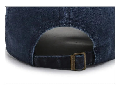 Hat Women's Korean Version Cap Soft Top Washed Distressed Baseball Cap