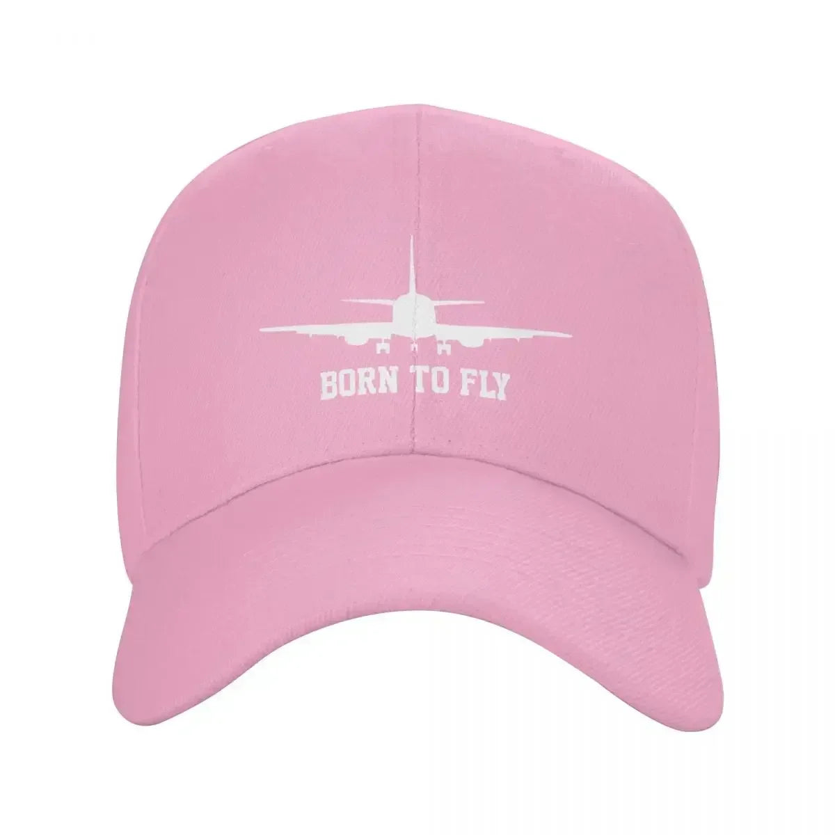 Born To Fly Airplane Baseball Cap Outdoor Women Men's
